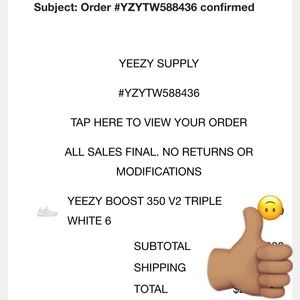 Yeeze boost 350 V2 Triple White